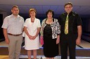 Srečko Ocvirk, župan občine Sevnica, soproga Anica, Andreja in Milan Jamšek