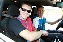 Boštjan Romih, voditelj in Andrej Jereb, rally voznik