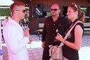 Damjan Murko, pevec, Silvo Bezjak, direktor podjetja SB Team in Mihaela Margan - Miša, novinarka