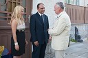 Ahmed Farouk, veleposlanik Egipta v Sloveniji, soproga Nesrin in Anton Bebler, profesor