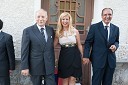 Alessandro Pietromarchi, veleposlanik Italije v Sloveniji, Ahmed Farouk, veleposlanik Egipta v Sloveniji, soproga Nesrin