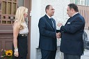 Ahmed Farouk, veleposlanik Egipta v Sloveniji, soproga Nesrin in Igor Popov, veleposlanik Makedonije v Sloveniji
