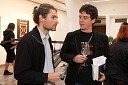 MItja Ficko, akademski slikar in Tomaž Horvat, programski direktor Grossmannovega festivala