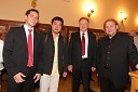 	Miha Žerko, predsednik uprave SRC, Ning Feng, violinist, Ivan Žerko, SRC in Darko Brlek, direktor Festivala Ljubljana