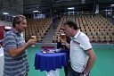 Vladimir Rukavina Gogo, direktor Narodnega doma Maribor, Boško Šrot, nekdanji direktor Pivovarne Laško in Anja Šrot, vodja laških mažoret