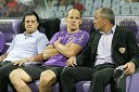 Zlatko Zahovič, športni direktor NK Maribor, Ante Šimundža, pomočnik trenerja NK Maribor in Darko Milanič, trener NK Maribor