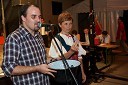 Sándor Kovács, povezovalec prireditve in radijski voditelj ter Magdalena Rudaš, grofica bogračfesta