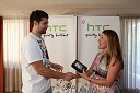 Sašo Ožbolt, košarkar in Mateja Kozjek, direktorica HTC Slovenija