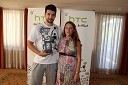 Sašo Ožbolt, košarkar in Mateja Kozjek, direktorica HTC Slovenija