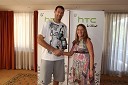 Goran Jagodnik, košarkar in Mateja Kozjek, direktorica HTC Slovenija