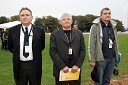 Chris Durno, angleški sodnik, Janko Šemrov, predsednik žirije AMZS in Igor Kolenko, direktor dirke