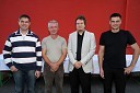 Dejan Zorman, Anton Strniša, Andrej Rebernik in Viktor Malec, zaposleni na GŠGR