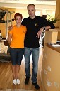 Jure Zdovc, lastnik Fitness centra in nekdanji košarkar s sestro Andrejo Zdovc
