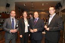 Kevin Morrison, predsednik upravnega odbora Britanske gospodarske zbornice, Tina Križan, vodja marketinga pri Britanski gospodarski zbornici Slovenije, Milan Jarc, lastnik podjetja Avto Jarc in Miha Jarc