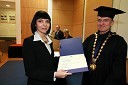 Dr. Nina Novak, Fakulteta za strojništvo Univerze v Mariboru in prof. dr. Danijel Rebolj, rektor Univerze v Mariboru