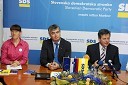 Dr. Andreja Špernjak, dr. Milan Zver, evropski poslanec in Gregor Pivec, predsednik SDS Maribor