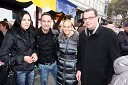 Astrid Bah, podžupanja MOM, Tomaž Barada, mestni svetnik, Tjaša Nedeljko, manekenka in Boštjan Viher, mestni svetnik