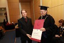 Tadej Tašner in prof. dr. Danijel Rebolj, rektor Univerze v Mariboru