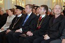 Prof. dr. Danijel Rebolj, rektor Univerze v Mariboru in soproga Suzana Rebolj, dr. Danilo Türk, predsednik Republike Slovenije, prof. dr. Samo Fošnarič, dekan Pedagoške fakultete UM in prof. dr. Oto Rimele, prorektor za področje umetnosti UM