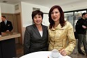 	Ljudmila Novak, predsednica NSi in Romana Jordan Cizej, evroposlanka SDS