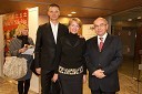 dr. Igor Lukšič, minister za šolstvo in šport, soproga dr. Marta Macedoni Lukšič in Mitja Rotovnik, direktor Cankarjevega doma