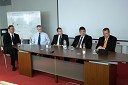 Božo Belčec, HRM Hypo Alpe Adria Bank d.o.o., dr. Aleksander Zadel, Competo partner, Enzo Smrekar, član uprave Droga Kolinska d.d., Robert Ličen, Profit d.o.o. in Bojan Brank, Abena d.o.o.