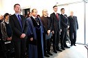 Boris Popovič, župan Kopra, prof. dr. Rado Bohinc, bivši rektor Univerze na Primorskem, prof. dr. Dragan Marušič, rektor Univerze na Primorskem, dr. Igor Lukšič, minister za šolstvo in šport ter znanost in tehnologijo, dr. Dorijan Marušič, minister za zdravstvo in Metod Pirih, koprski škof