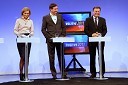 Katarina Kresal, predsednica LDS, Borut Pahor, predsednik SD in Zoran Janković, Lista Zorana Jankovića, Pozitivna Slovenija