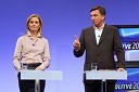 Katarina Kresal, predsednica LDS in Borut Pahor, predsednik SD