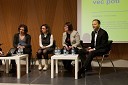 Matevž Klanjšek, Celtra Inc., Dolores Kores, direktorica Zavod Premiki, 	Bogdana Rejc, podjetniška svetovalka DATA d.o.o. in Borut Šegula, poslovni svetovalec KSF d.o.o.