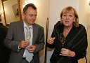 Anton Guzej, direktor RTV Slovenija in Edita Toplak, žena Rudija Toplaka