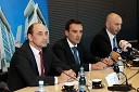 Matjaž Kovačič, predsednik uprave NKBM, Dušan Jovanović, predsednik nadzornega svta NKBM in Andrej Plos, član uprave NKBM