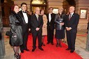 Mitja Bervar, ravnatelj Opere in baleta Ljubljana, soproga Sonja Kralj Bervar, Boštjan Žekš, minister za slovence v zamejstvu in po svetu, Irek Mukhamedov, umetniški vodja SNG opera in balet Ljubljana s soprogo, MIlivoj Šurbek, umetniški vodja opere v SNG Opera in baleta v Ljubljani s soprogo