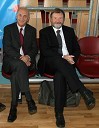 Janez Ujčič, lastnik televizije RTS Maribor in dr. Ivan Rozman, rektor Univerze v Mariboru