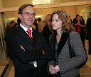 Milan Petek, poslanec LDS s hčerko Mojco