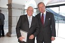Karel Smolle, predsednik nadzornega odbora Mohorjeve družbe v Celovcu in dr. Erwin Kubesch, veleposlanik Avstrije v Sloveniji