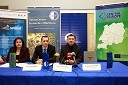 Vanja Borovac, samostojna svetovalka za promocijo UM, dr. Anton Habjanič, direktor TehnoCentra UM in prof. dr. Danijel Rebolj, rektor Univerze v Mariboru