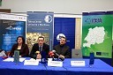 Vanja Borovac, samostojna svetovalka za promocijo UM, dr. Anton Habjanič, direktor TehnoCentra UM in prof. dr. Danijel Rebolj, rektor Univerze v Mariboru