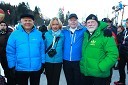 Mag. Janez Kocijančič, predsednik Olimpijskega komiteja Slovenije, Marjeta Klemenc, novinarka, Tone Vogrinec in Jaro Kalan