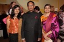 Jayakar Jerome, veleposlanik Indije v Sloveniji hči Karuna in soproga Veena