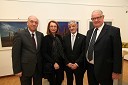 Janez Ujčič, podžupan Maribora, Mirjana Koren, direktorica Pokrajinskega muzeja Maribor, Niko R. Kolar, v. d. župana Slovenj Gradca in Alojz Muhič, župan Novega mesta