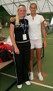 Tadeja Majerič, tenisačica in Polona Hercog, tenisačica