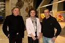 Ivo Koritnik, scenograf, Helena Petrin, članica uprave BTC d.d. in Mik Simčič, kipar