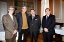 Luciano Monica, predstavnik italijanske narodne skupnosti v svetu Občine Piran, Bruno Fonda, podžupan Občine Piran, Gianni Pittella, podpredsednik Evropskega parlamenta in Joseph Mifsud, predsednik EMUNI univerze 
