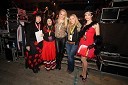 Majda Goznik, Monika Klinc, Lana Mahnič Jekoš, miss Slovenije 2011, Brigita Turecki in Nastja Breg, miss Alpe Adria