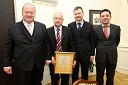 Aleš Hauc, generalni direktor Pošte Slovenije, Marjan Ferjanc, direktor Splošne bolnišnice Celje, Igor Marinič, namestnik direktorja Pošte Slovenije,  Vinko Filipič, član poslovodstva Pošte Slovenije