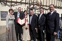 Ksenja Arbeiter, mariborska vinska kraljica, dr. Laszlo Kocsis, Panonska univerza Fakulteta Georgikon na Madžarskem, Martina Baškovič, vinska kraljica Slovenije 2012, Franc Kangler, župan MOM ter gospodar Stare trte, Andras Gachaly, podžupan mesta Keszthely na Madžarskem in dr. Stane Klemenčič, direktor Kmetijsko gozdarski zavod Maribor
