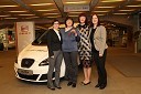 Ksenija Kovče, vodja marketinga znamke Seat pri Porsche Slovenija d.o.o., Helena Golobič, Sabina Obolnar, urednica revij Ona ter Onaplus in Irena Godec, vodja prodaje znamke Seat pri Porsche Slovenija d.o.o.