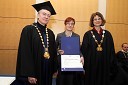 Prof. dr. Danijel Rebolj, rektor Univerze v Mariboru, dr. Irena Hrastnik Ladinek, Fakulteta za naravoslovje in matematiko Univerze v Mariboru, prof. dr. Nataša Vaupotič, dekanica Fakultete za naravoslovje in matematiko