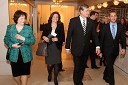 Barbara Miklič Türk, dr. Suzana Žilič Fišer, generalna direktorica zavoda Maribor 2012 – Evropska prestolnica kulture, dr. Danilo Türk, predsednik Republike Slovenije in Danilo Rošker, direktor SNG Maribor